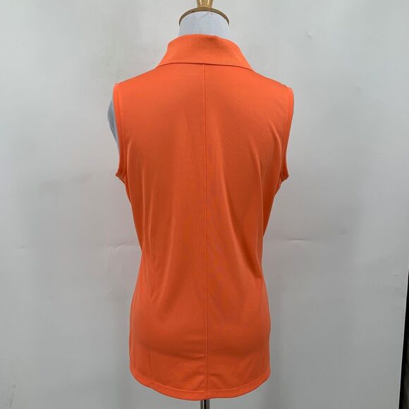 Nike Golf Shirt Womens M Medium Tangerine Tour Performance Dri Fit Collared Polo - Picture 5 of 12